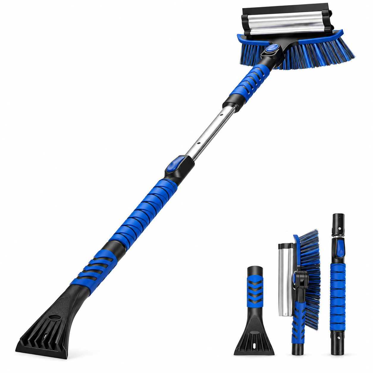 41.2 inch extendable car snow brush and ice scraper
