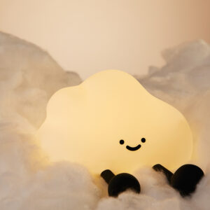 Custom cloud-shaped silicone night light for OEM and private label