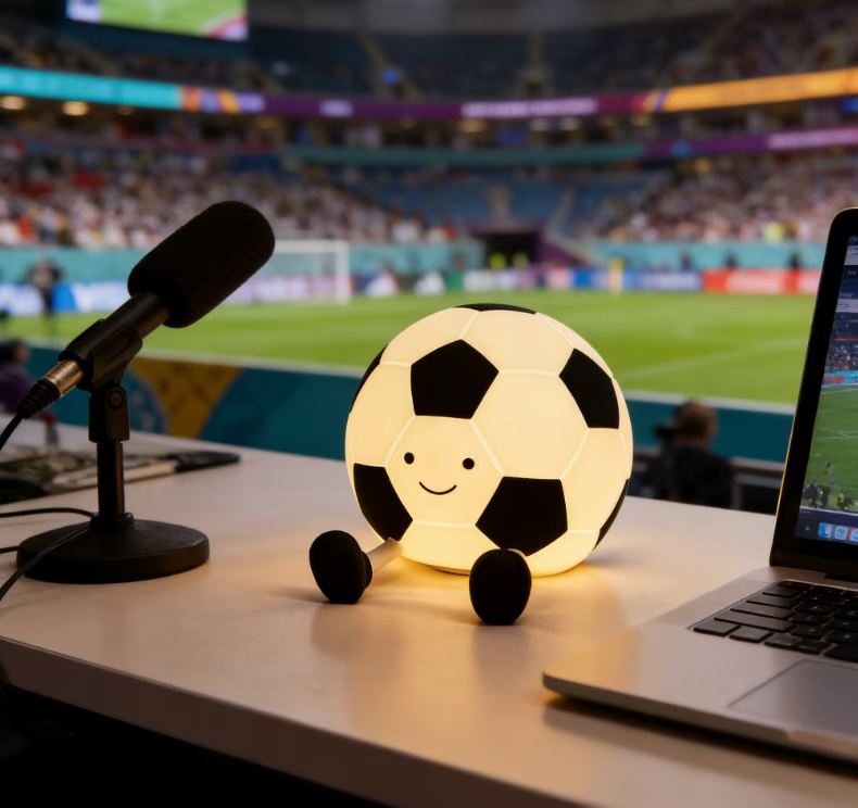 Football silicone night light