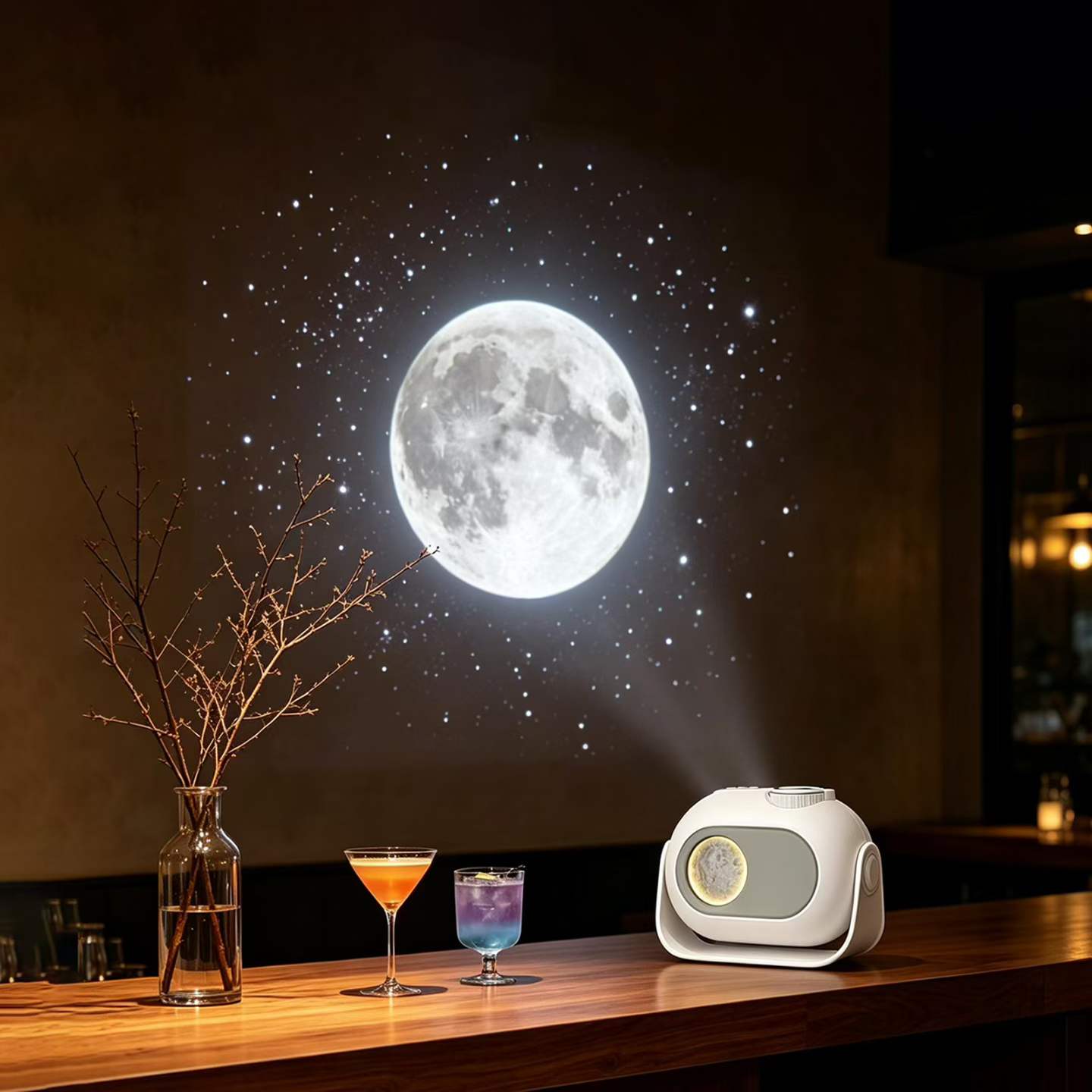 Lunar eclipse projector lamp
