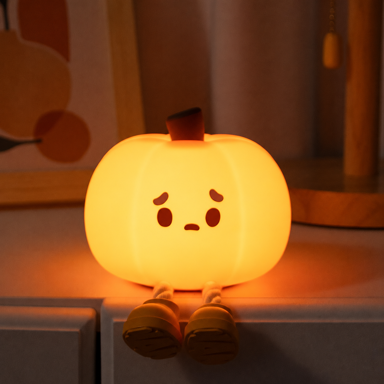 Pumpkin silicone night light